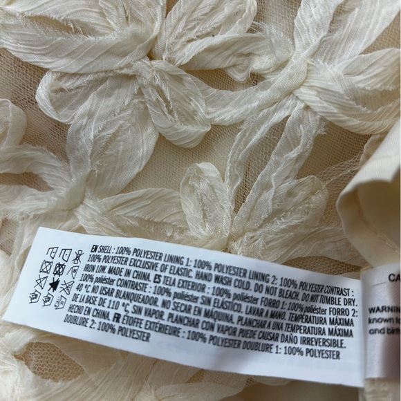 FLORAL LACE MINI DRESS SIZE SMALL | Anthropologie - Picture 4 of 6